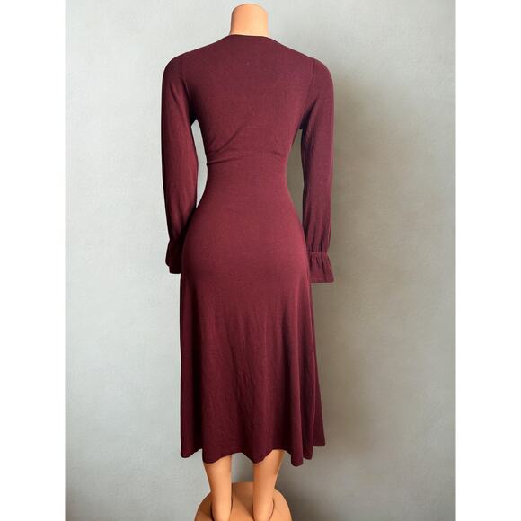 OGL Maxwarm Long sleeve ruby red dress Size L NWT - Picture 3 of 5
